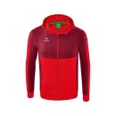 Erima Six Wings Trainingsjacke mit Kapuze rot/bordeaux