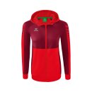 Erima Six Wings Trainingsjacke mit Kapuze Damen rot/bordeaux