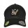 Snapback-Cap schwarz (gebogen) inkl. Stick Vereinslogo